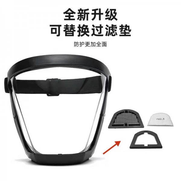 升級版防霧透明面罩防護(hù)面罩